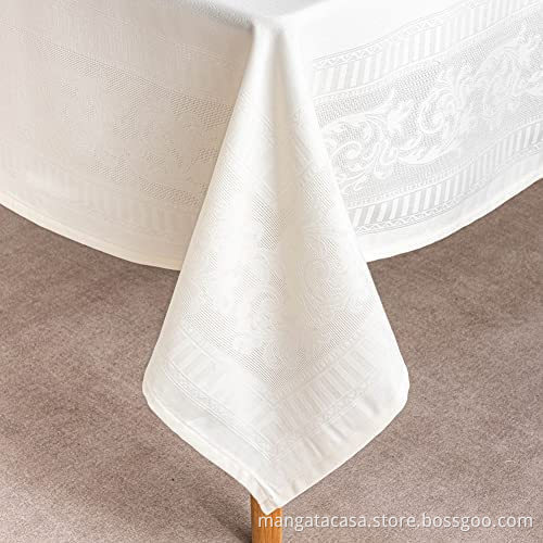 Rectangular jacquard Tablecloth for wedding